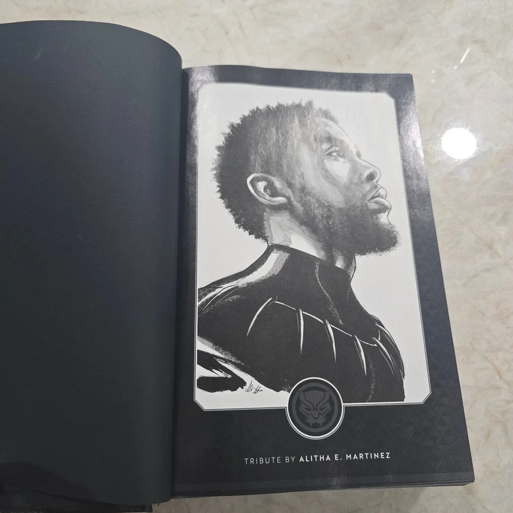 Marvel Black Panther Custom Bound Graphic Novel Chadwick Boseman Tribute Book